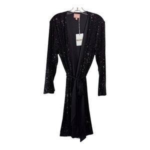 Show Me Your Mumu Giselle Kimono Dress in Black NWT
